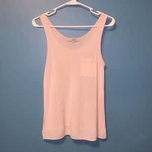 Pink tank top with a pocket